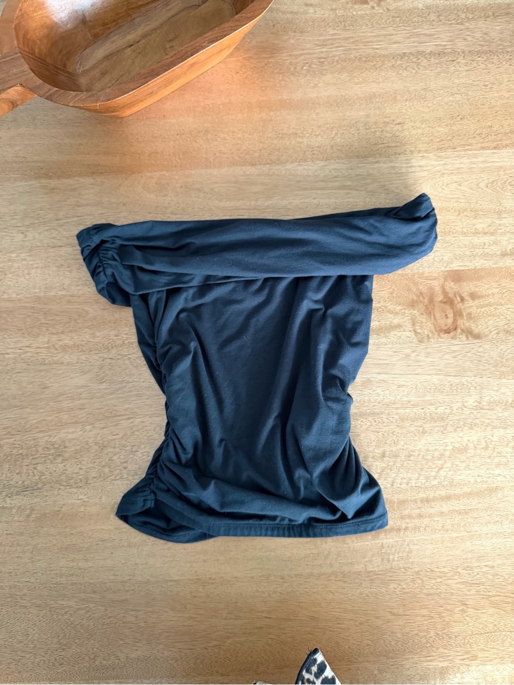 Abercrombie & Fitch Ruched Strapless Tube Top Womens M Stretch Jersey